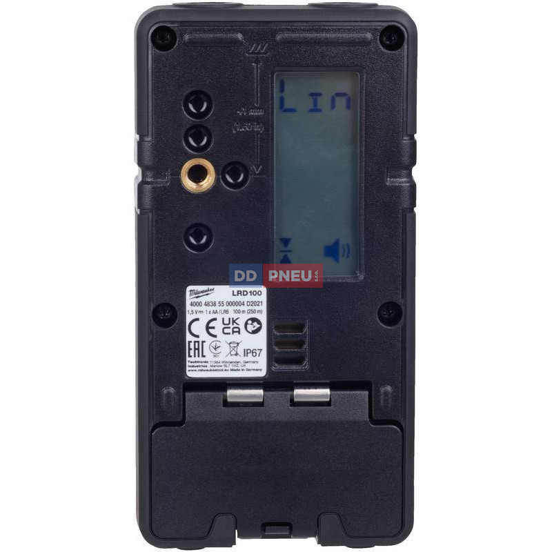 Detektor líniového a rotačného lasera Milwaukee LRD100