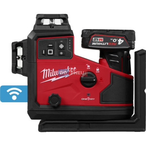 Zelený laser s automatickým zarovnaním 360 ° v 3 rovinách MILWAUKEE M12 A3PLO-401C