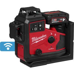 Zelený laser s automatickým zarovnaním 360 ° v 3 rovinách MILWAUKEE M12 A3PLO-401C