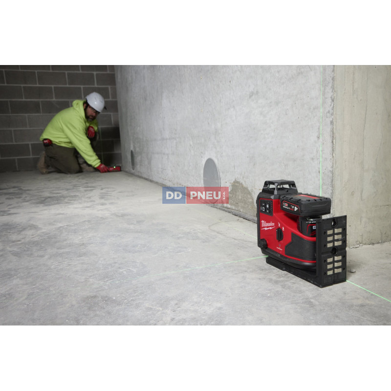 Zelený laser s automatickým zarovnaním 360 ° v 3 rovinách MILWAUKEE M12 A3PLO-401C