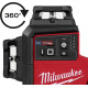 Zelený laser s automatickým zarovnaním 360 ° v 3 rovinách MILWAUKEE M12 A3PLO-401C