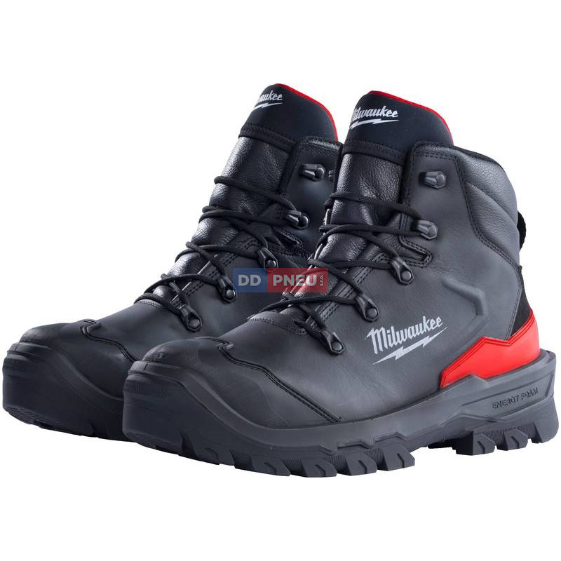 Bezpečnostné topánky MILWAUKEE Armourtred™ S3S 1M110111W – kožené, čierne, EU 42