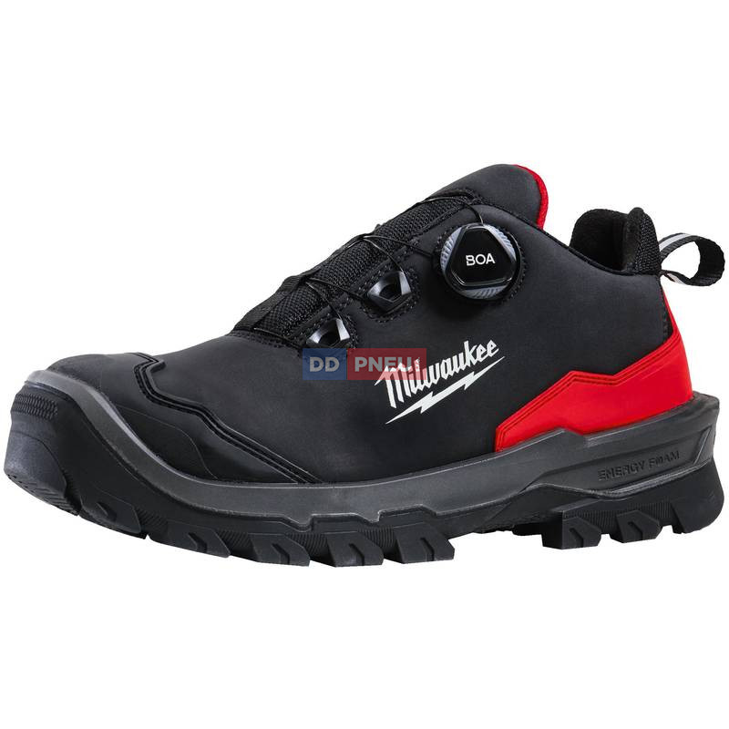 Bezpečnostné poltopánky MILWAUKEE Armourtred™ S3S B1L110111W – mikrovlákno, čierne, EU 39