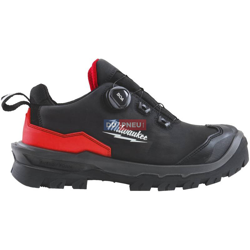 Bezpečnostné poltopánky MILWAUKEE Armourtred™ S3S B1L110111W – mikrovlákno, čierne, EU 48