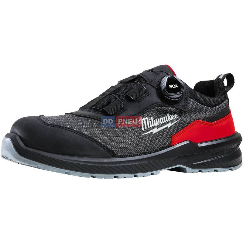 Bezpečnostné poltopánky MILWAUKEE Flextred™ S1PS B1L110133 – textilné, čierna, BOA, EU 42