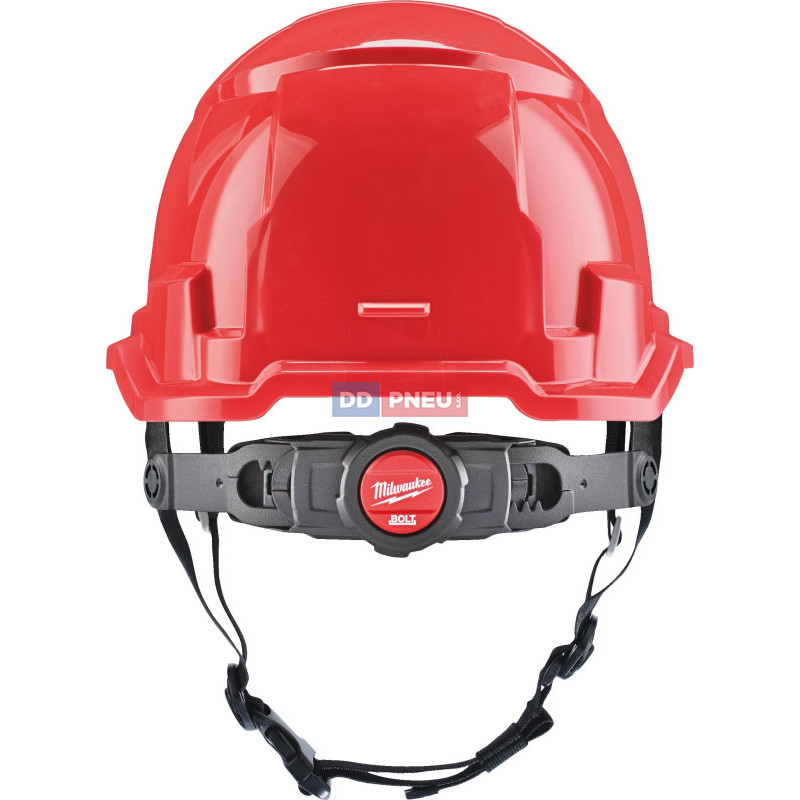 Prilba Milwaukee BOLT™100 – neodvetrávaná, s podbradným pásikom, červená