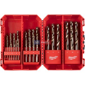 Súprava vrtákov do kovu MILWAUKEE RED COBALT HSS-Ground DIN 338 – 25 ks
