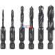 Súprava HSS-G vŕtacích závitníkov s 1/4" záhlbníkom MILWAUKEE Combi Drill Tap Set