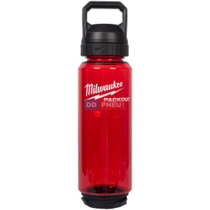 Plastová fľaša Milwaukee PACKOUT™ – červená, 1005 ml