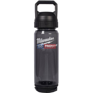 Plastová fľaša Milwaukee PACKOUT™ - čierna, 740 ml