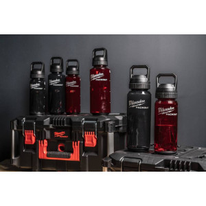 Plastová fľaša Milwaukee PACKOUT™ – čierna, 1005 ml