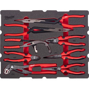 Penová vložka MILWAUKEE PACKOUT™ sada klieští – 8 ks