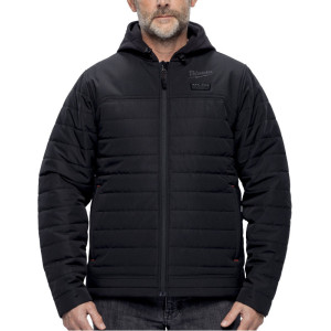 HEXON vyhrievaná prešívaná bunda Milwaukee M12 HPJBL3-0 – čierna, XXL