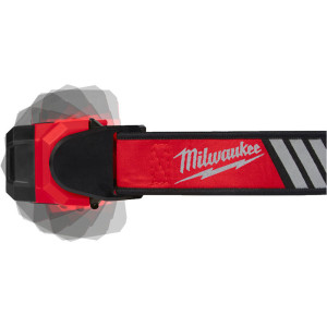 USB nabíjacia čelovka na prilbu MILWAUKEE L4 HL-VIS-301