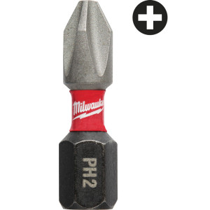 Skrutkovacie bity Milwaukee SHOCKWAVE ™ Impact Duty ™ PH2 x 25 mm - 2 ks Skrutkovacie bity Milwaukee SHOCKWAVE ™ Impact Duty ™ PH2 x 25 mm - 2 ks