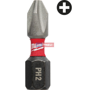 Skrutkovacie bity Milwaukee SHOCKWAVE ™ Impact Duty ™ PH2 x 25 mm - 2 ks