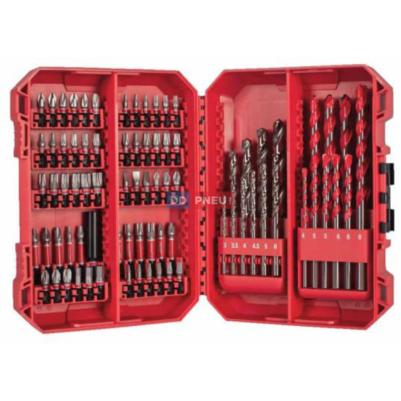 Súprava vrtákov a bitov Milwaukee Shockwave Impact Duty – 80 ks