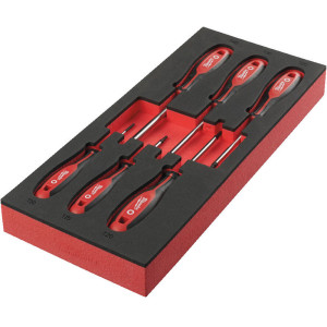 Penová vložka so sadou skrutkovačov TX MILWAUKEE – 6 ks