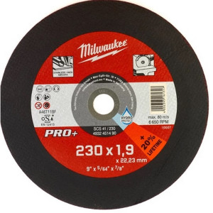 Rezný kotúč na tenký kov PRO + Milwaukee SCS 41/230 Rezný kotúč na tenký kov PRO + Milwaukee SCS 41/230