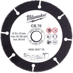 Karbidový kotúč CB 76/10 MILWAUKEE- 76 mm
