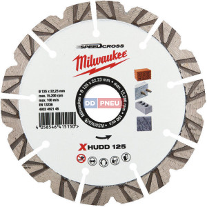 Diamantový kotúč MILWAUKEE Speedcross XHUDD – 125 mm Diamantový kotúč MILWAUKEE Speedcross XHUDD – 125 mm