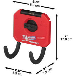 MILWAUKEE PACKOUT™ malý zahnutý univerzálny háčik – 1ks MILWAUKEE PACKOUT™ malý zahnutý univerzálny háčik – 1ks
