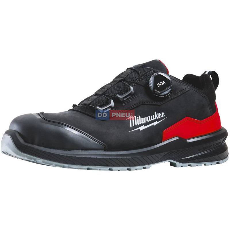 Bezpečnostné poltopánky MILWAUKEE Flextred™ S3S B1L110133 – kožená, čierna, BOA