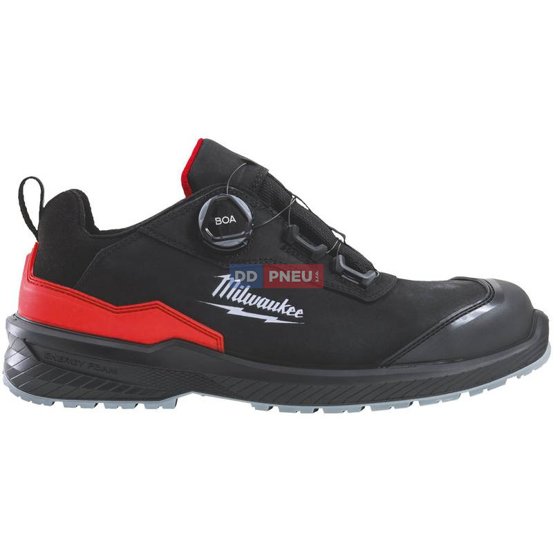 Bezpečnostné poltopánky MILWAUKEE Flextred™ S3S B1L110133 – kožená, čierna, BOA