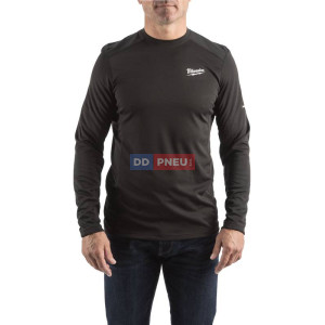 Tričko s dlhým rukávom do teplého počasia Milwaukee WORKSKIN™ Performance WW LS BL – čierne