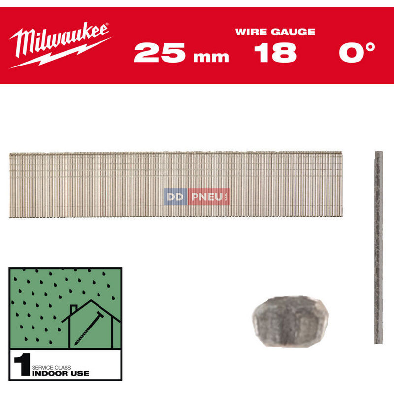 Drôtené klince, veľkosť 18, pozinkované – dĺžka 25 mm Drôtené klince, veľkosť 18, pozinkované – dĺžka 25 mm