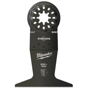 Bimetalový nôž MILWAUKEE pre široké ponorné rezy do dreva s klincami – šírka 65 mm 