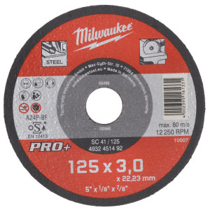 Milwaukee rezný kotúč na kov PRO+ SC 41/125