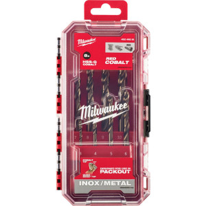 Súprava vrtákov MILWAUKEE RED COBALT HSS-G DIN 338 – 8 ks
