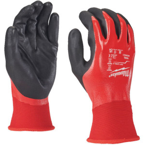 Rukavice MILWAUKEE s povrchovou úpravou proti vode a olejom – stupeň prerezania 1