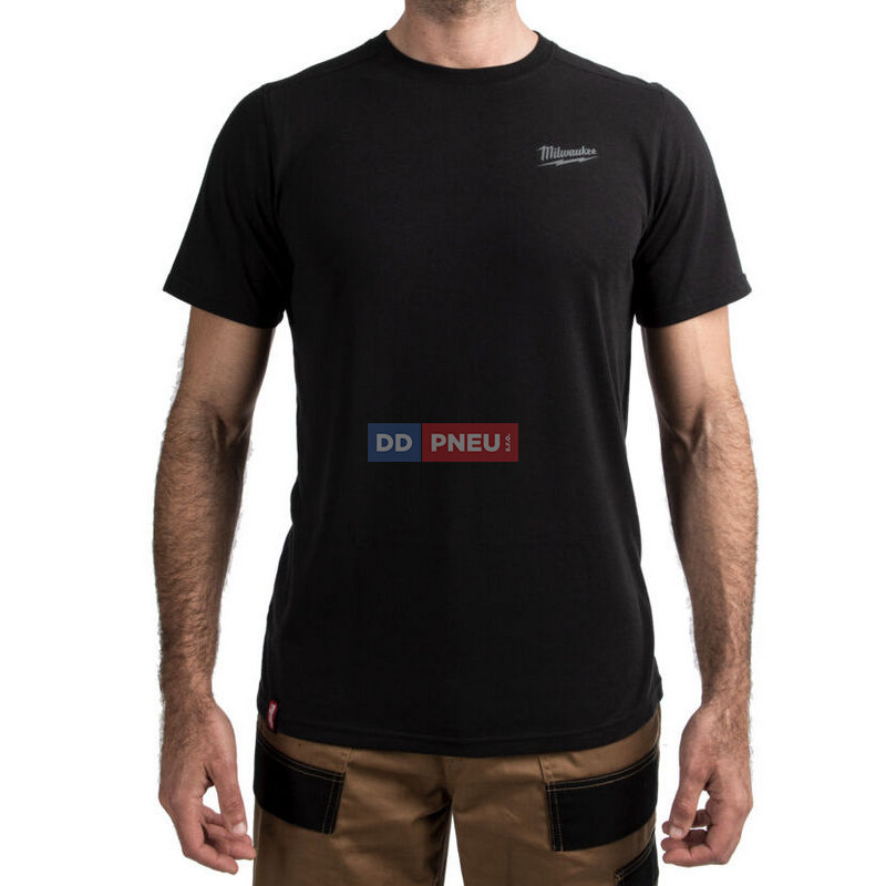 Hybridné tričko MILWAUKEE s krátkym rukávom - čierne