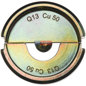 Krimpovacie čeľuste Q pre terminály z nepálenej medi 16-95 mm  Krimpovacie čeľuste Q pre terminály z nepálenej medi 16-95 mm