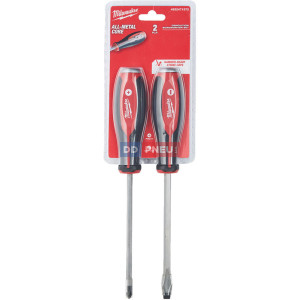 Tri-lobe sada demolačných skrutkovačov MILWAUKEE – 2ks