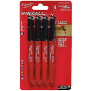 INKZALL čierny značkovač MILWAUKEE – 4ks