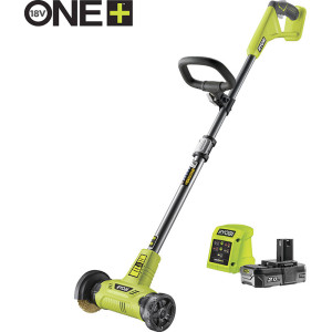 RY18PCA-120 akumulátorový patio čistič 18V s drôtenou kefou – s batériou (1x2.0Ah)