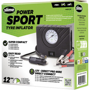 Kompresor Slime Power Sport Tyre Inflator s príslušenstvom